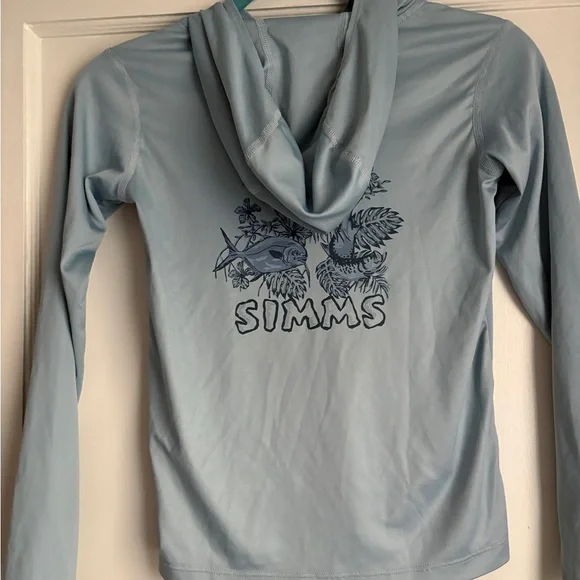 Simms Kids Light Blue Graphic Hoodie - Picture 5 of 6